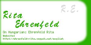 rita ehrenfeld business card